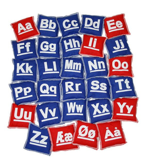 Ærteposer Alfabet 28 stk.