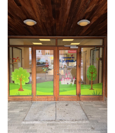 Slottet Brønshøj - Folie i indgangsparti