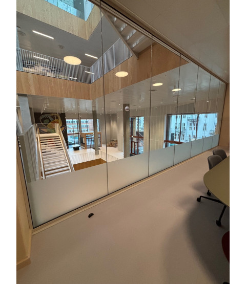 Sandblæst folie - Skolen i Nordøst Amager