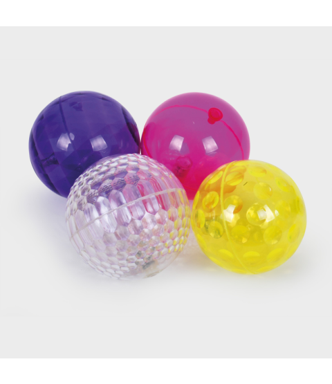 Sansebolde med lys og tekstureret overflade