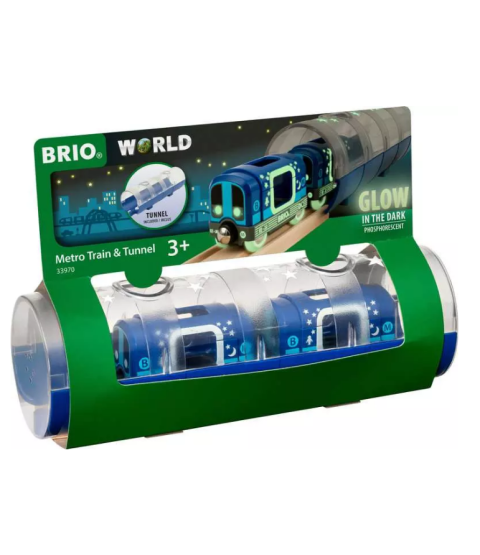 Brio metrotog med tunnel