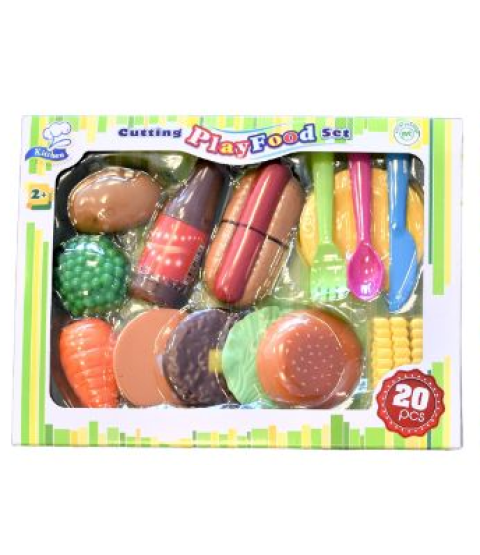 Legemad - Burger m/ velcro