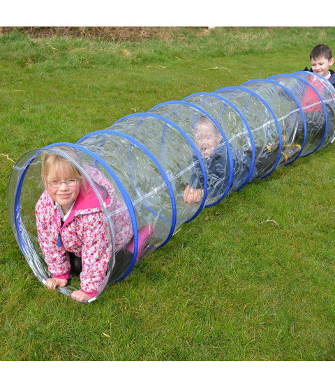 Klar kravletunnel i kraftig plast, udendørs