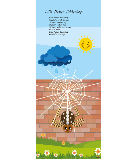 Dørfolie - Lille Peter Edderkop