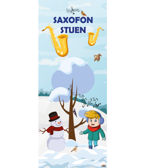 Dørfolie - Saxofonstuen