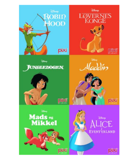 Pixi-Serie Disney Klassikere, 6 bøger