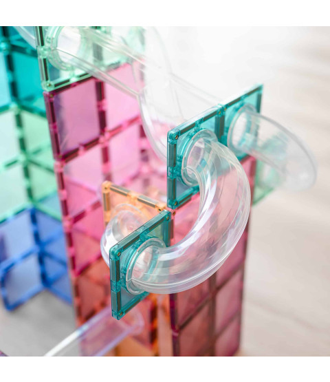 Connetix kuglebane udvidelse 80 dele pastel