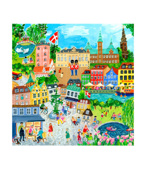 Puslespil 1000 brikker - København