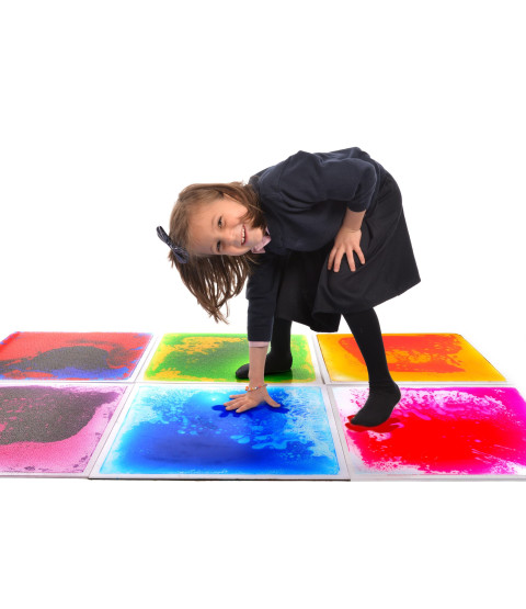 Flydende gulvfliser, 6 stk.