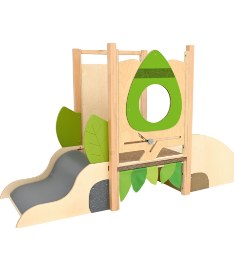 Flora legehjørne med skovtema