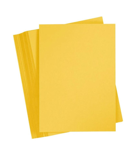 Karton, solgul, A4, 100 ark