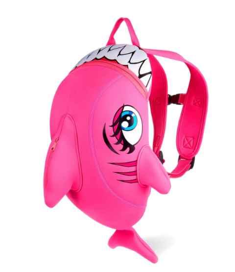 Børnerygsæk - pink haj