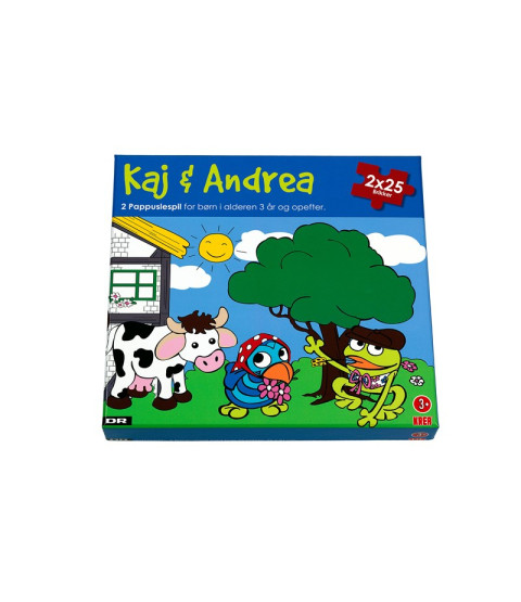 Kaj og Andrea puslespil 2x25 brikker