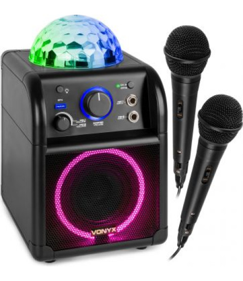 Karaoke højttaler med diskolys til børn