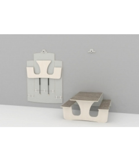 Væghængt Klap-op bord, Voksen