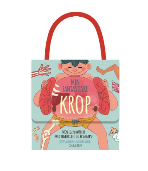 Min fantastiske krop - Min egen kuffert med remser, leg og bevægelse