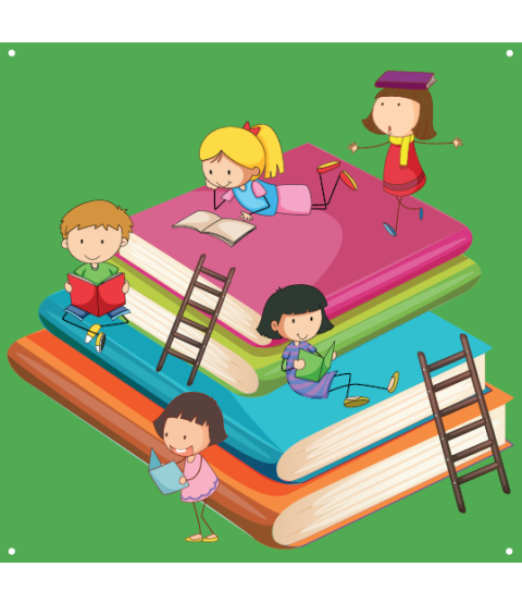 Læringsmåtte - Læsehjørne 100x100 cm