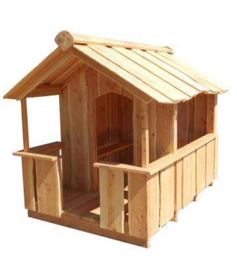 Legehus Med Butiksvindue Og Terrasse