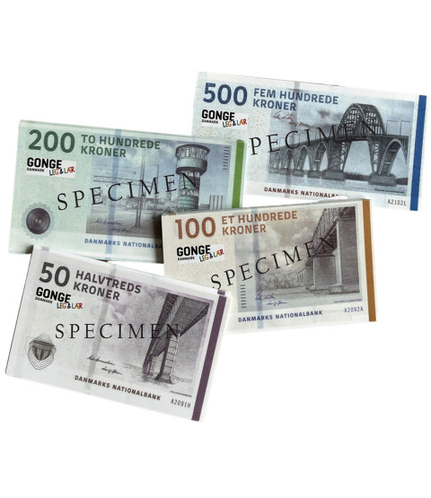 Legepenge, danske pengesedler