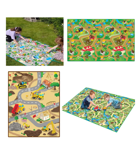 Legetæpper - pakke med 4 store legetæpper