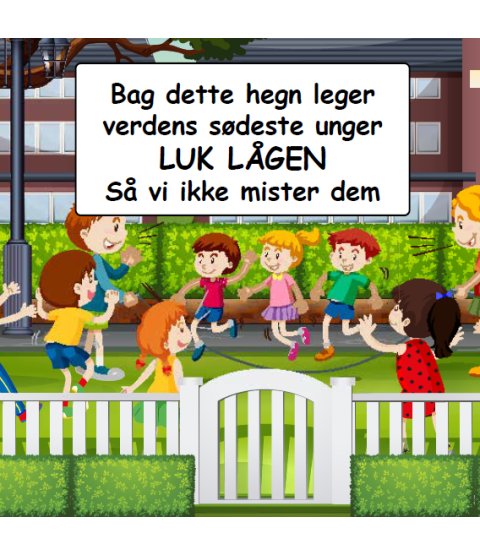 Facadeskilt - Luk Lågen