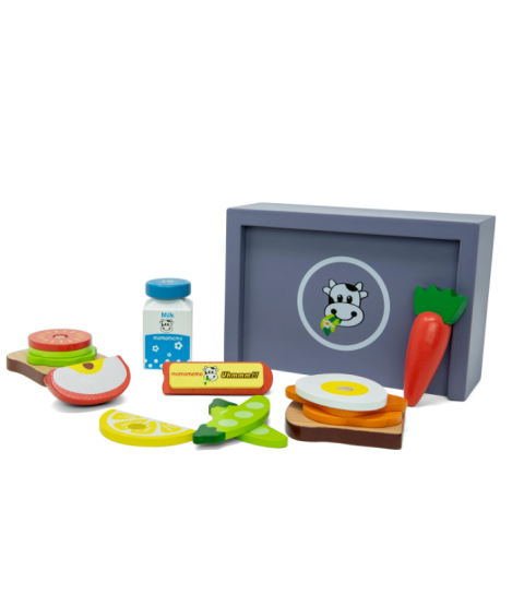 Madkasse m/ tilbehør, blomme