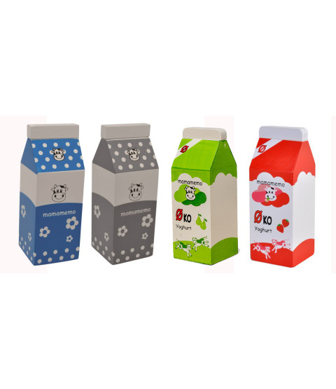 Sæt med mælkeprodukter, 4 dele