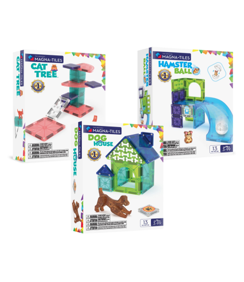 Magna-Tiles kæledyrssæt, 39 dele