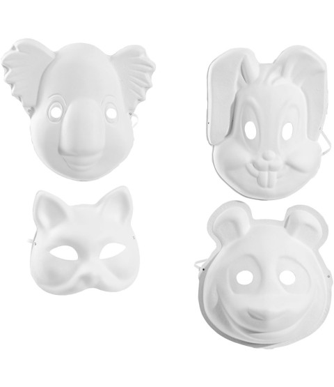 Dyremasker af papirpulp