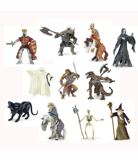 Ridder- og middelaldersæt maxi 11 figurer