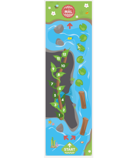 Læringsmåtte - motorikbane