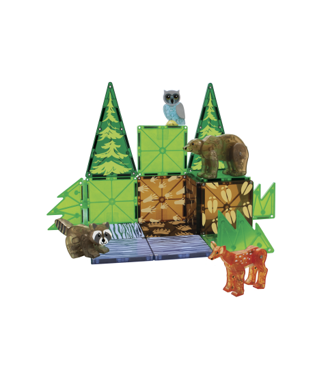 Magna-Tiles Skovens dyr 25 dele