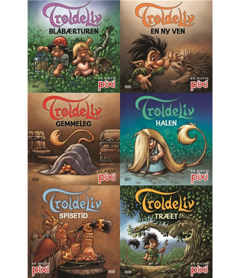 Pixi-Serie Troldeliv, 6 bøger