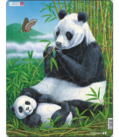 Puslespil Panda, 33 brikker