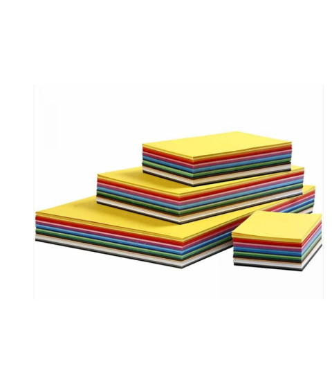 Creativ karton, A2+A3+A4+A5+A6, 180 g, 1800 ass. ark, ass. farver