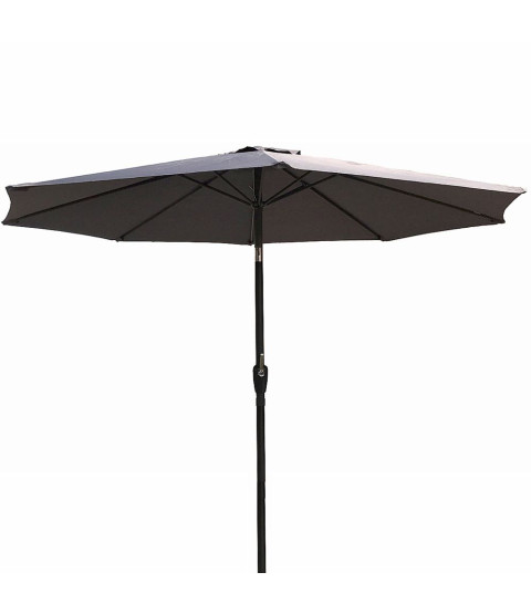 Markedsparasol Ø 3 mtr, antracitgrå