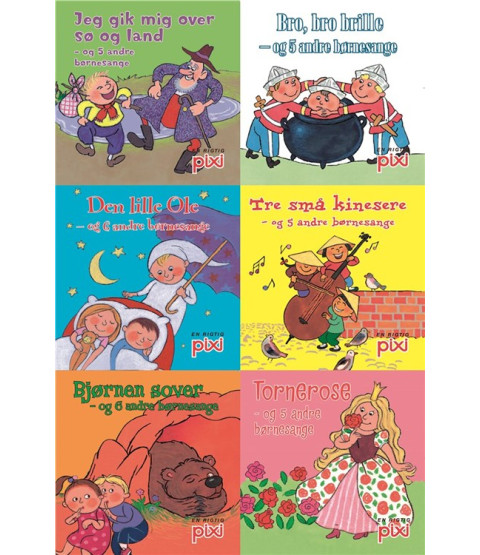 Pixi-serie Børnesange, 6 bøger