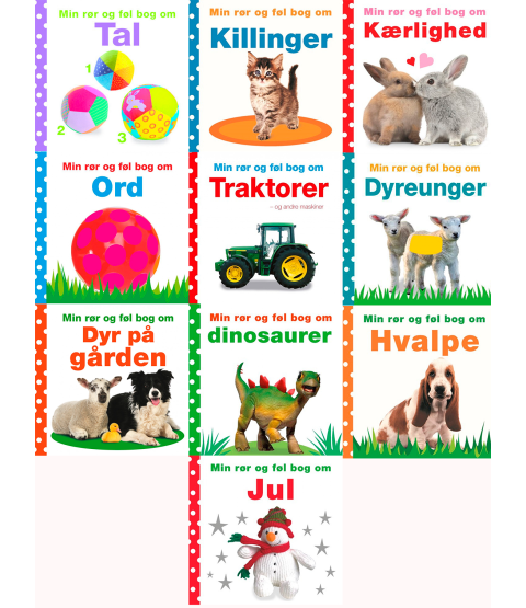 Bogpakke: 10 stk. ass. Rør og føl bøger