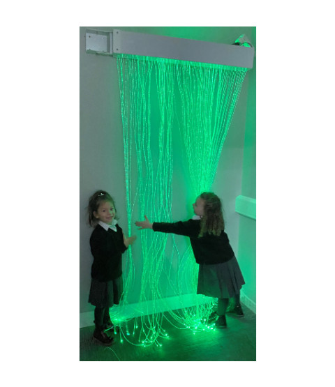 Fiberoptisk gardin, 100 tråde