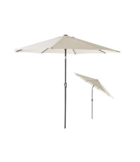 3 stk. markedsparasol Ø 3 m, off-white