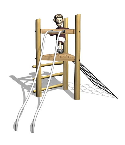 RUBINA Tårn med glidestænger 