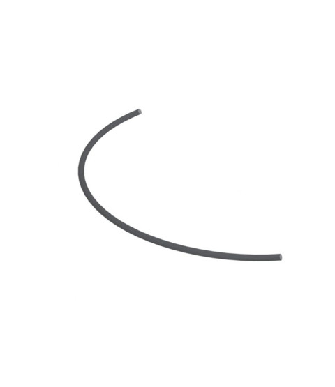 Sort plastslange, pr. meter