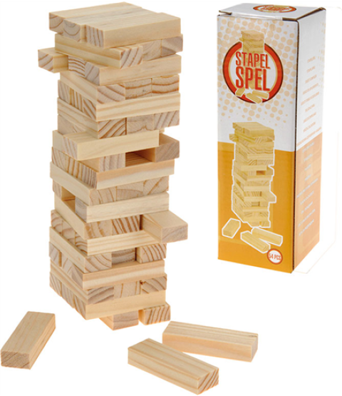 Mini klodsmajor stabelspil