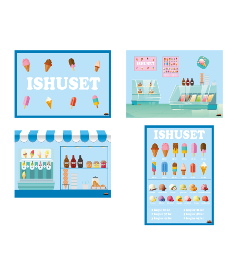 Temaplader til legehus - Ishus