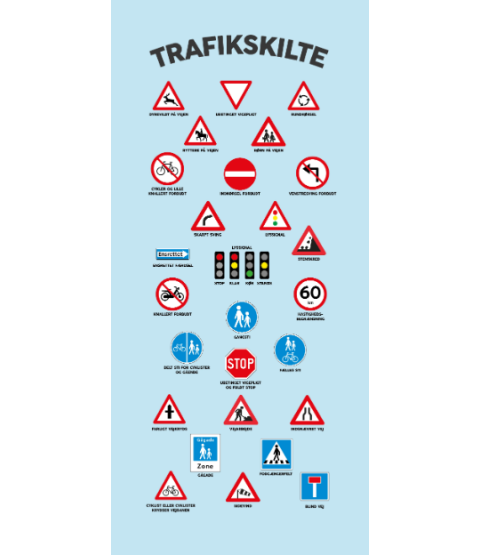 Dørfolie - Trafikskilte