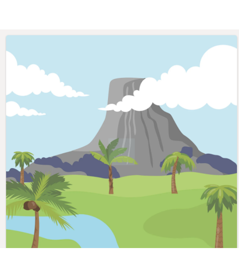 Læringsmåtte - Vulkan