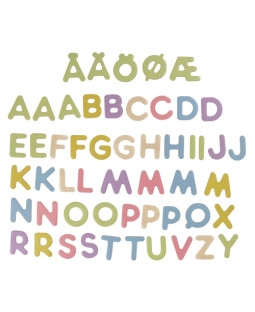 Magnetbogstaver, 53 stk.