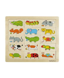 Match & Mix puslespil - Dyr