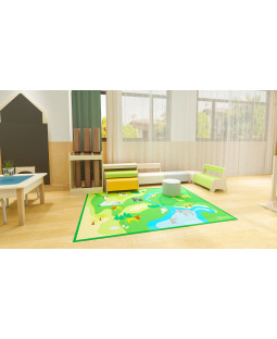 Tæppe "Zoo / Vilde dyr" 200x150 cm