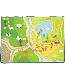 Tæppe "Bondegård" 200x150 cm